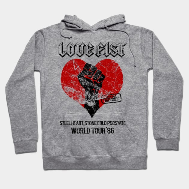 Love Fist - Tour Shirt Hoodie by RetroCheshire